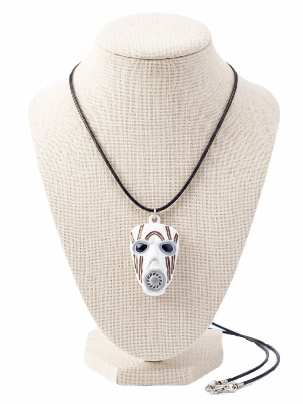 New Boarderlands 2 Mordecai Mask Stainless Steel Pendant Leather Necklace